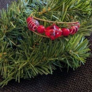 Upcycled Guitar Triple Guitar Wire Bracelet